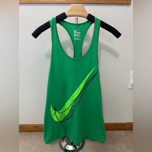 Women’s Shadow Dot Racerback Tank Top Nike Logo shirt, size Small